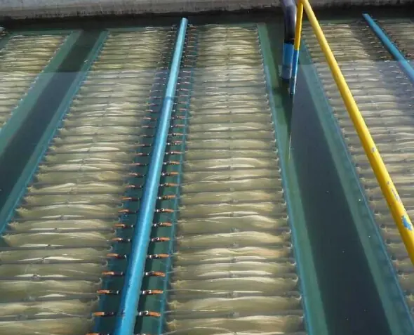 Membrane modules for a packaged MBR plant