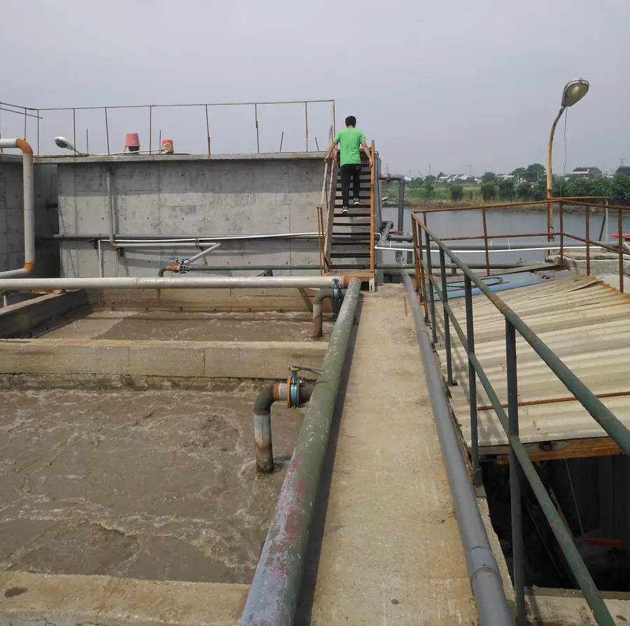 Tannery wastewater treatment plant at Rugao